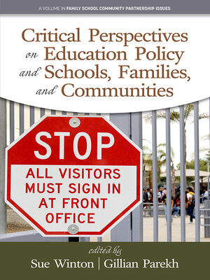 cover image of Critical Perspectives on Education Policy and Schools, Families, and Communities